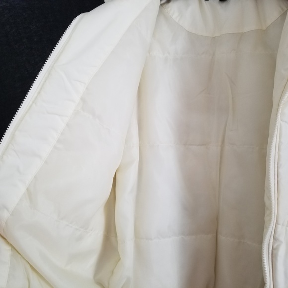 STEVE MADDEN Cream Down Puffer Coat Winter Warm Lg - Picture 6 of 8